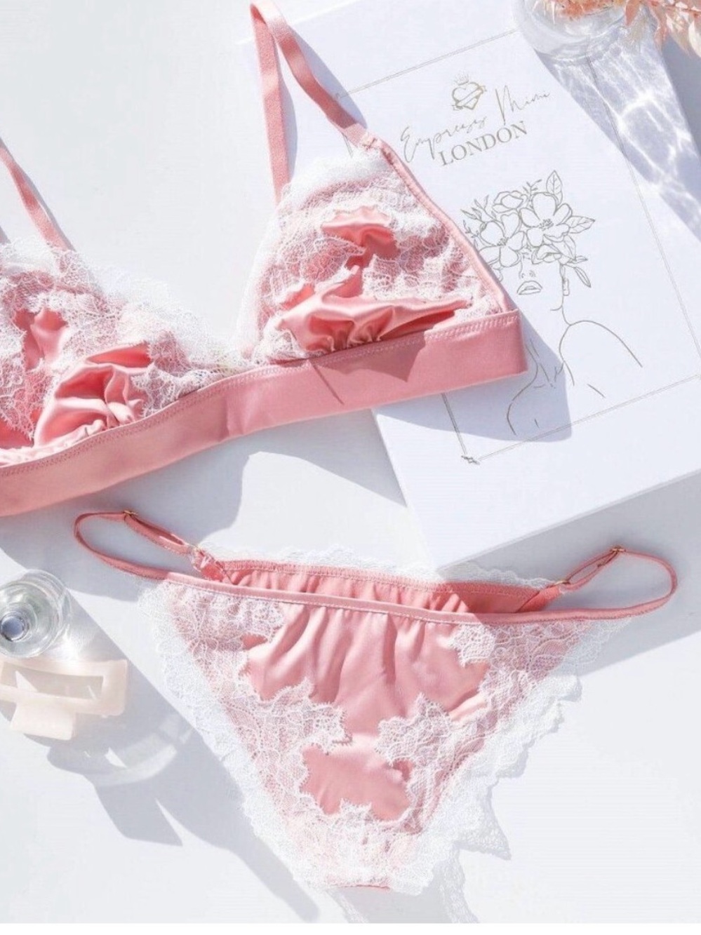 Empress Mimi La Vie Rose Bra and Panty Set